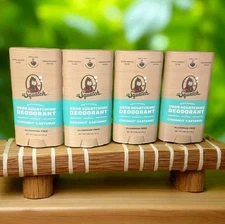 Dr. Squatch Coconut Castaway Deodorant 2.65 oz 4 pk