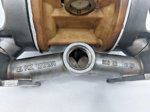 WILDEN PUMP M2 STAINLESS STEEL SS316 AIR OPERATED DOUBLE DIAPHRAGM PUMP - Picture 7 of 11
