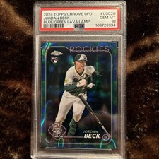 2024 Topps Chrome Update- Jordan Beck Blue & Green Lava Lamp Refractor /125 (RC)