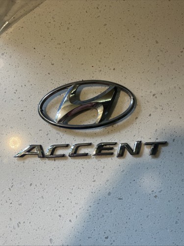 2006-2011 “ Hyundai Accent ” Emblem Letter Badge Trunk Rear Chrome OEM C89N