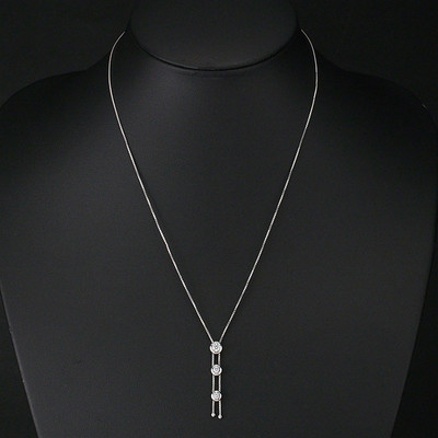 TASAKI trilogy Necklace Diamond K18 WG P0029632 | eBay