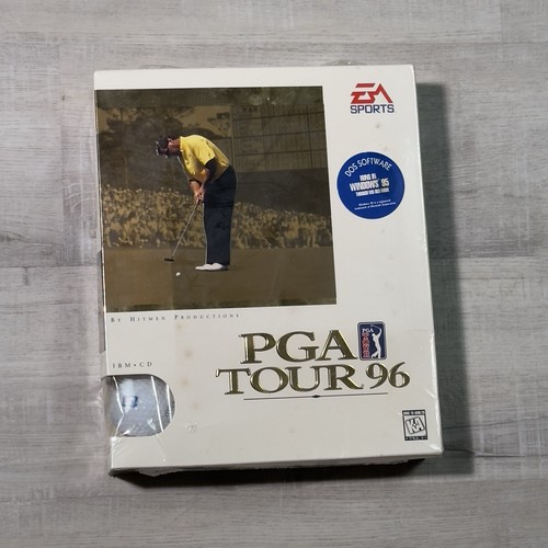 Vintage EA Sports PGA Tour 96 IBM CD Video Game DOS Software Hitmen Productions - Picture 1 of 6