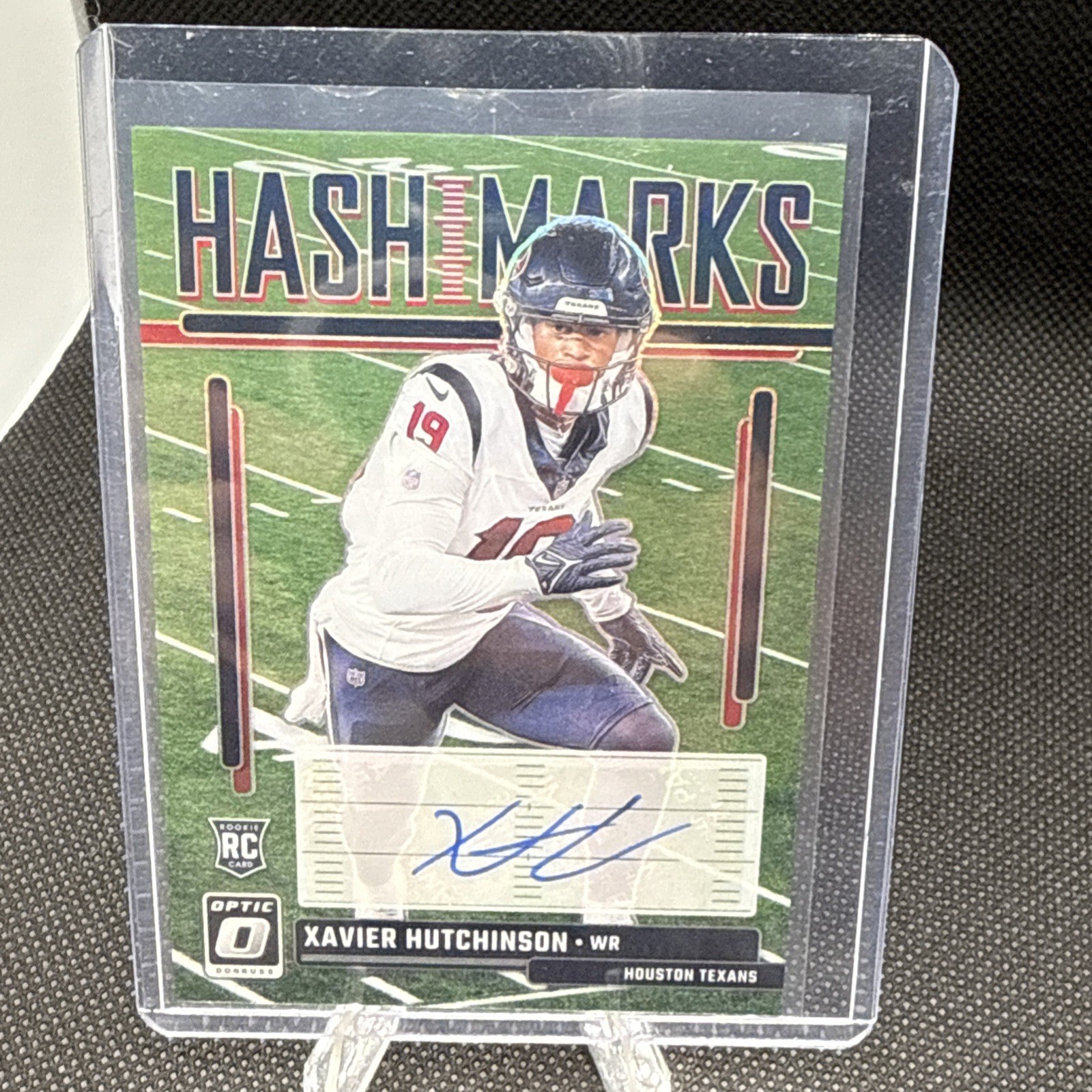 Xavier Hutchinson Panini Donruss Optic Hash Marks #HM49 Base
