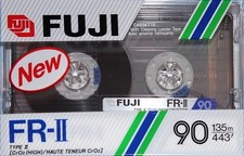 2 X FUJI FR II 90 AUDIO BLANK CASSETTE TAPE VINTAGE 1988 TYPE II (CrO2) JAPAN