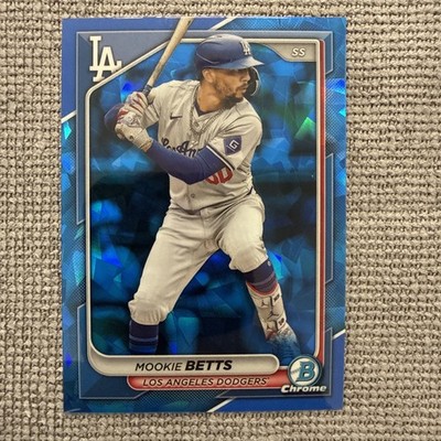 MOOKIE BETTS 2024 BOWMAN CHROME SAPPHIRE REFRACTOR DODGERS B Q2264