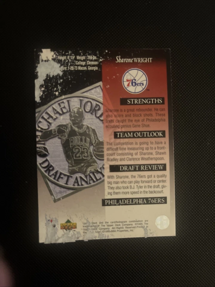 1994-95 Upper Deck - Sharone Wright #191 (RC) - Image 2 of 2