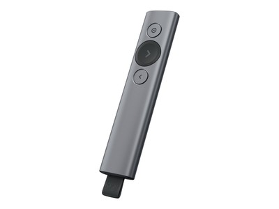Logitech 910-005166 Bluetooth/RF USB 30m Gray Presentation Remote