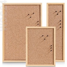 Pinnwand Pinboard Kork Kiefer Holz Rahmen Pin...