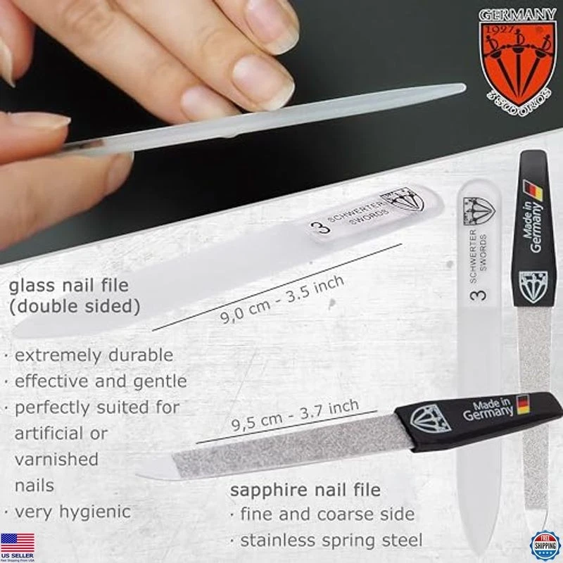 3 Espadas Alemania - Juego Kit Manicura Pedicura 6 Piezas Calidad Marca - Inoxidable Foto 4 de 4