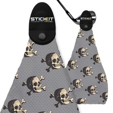 The Original Magnetic Golf Towel with Gray Skulls  Top-Tier Microfiber Golf ...