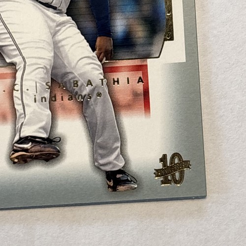 CC Sabathis 2003 SP Authentic Baseball Card # 14, Cleveland Indians - HOF - Picture 5 of 6