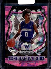 2020 Panini Prizm Draft Picks Collegiate #91 Jaden McDaniels Pink Ice