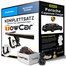 Für PORSCHE Cayenne Coupe Typ 9YB Anhängerkupplung abnehmbar +eSatz 7pol 19- NEU