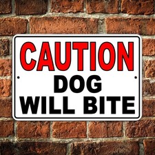 Dog Will Bite Beware Of Dog Sign / Decal / Magnetic Sign /Security Caution