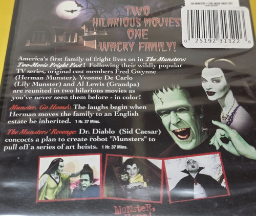 The Munsters Two Movie Fright Fest DVD Franchise Collection (New, Sealed) - Picture 5 of 10