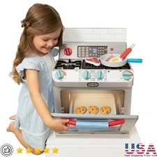 Kids Interactive Cooking Play Oven Toy W/ Sounds Lights  Accessories 2 Years US
