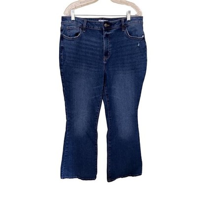 Sonoma Goods For Life Womens Flare Jeans Size 16 Blue Denim Rodeo Western Cowgir
