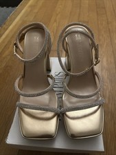 Women's Ankle Strap Squared Toe Chunky Heel Sandals with Rhinestone for Elegance