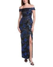 Adrianna Papell Draped Gown Women's