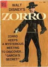 Four Color 933 GOOD Sept. 1958 Photo cover of Zorro as played by Guy