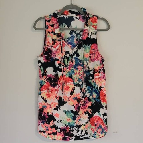 AMI, 12pm by Mon Ami Floral Tank Women's Large