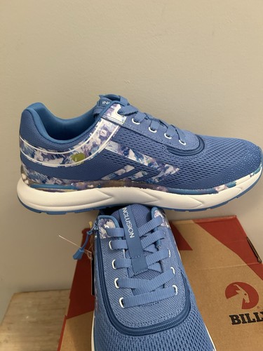 billy footwear Women’s Blue Marble Sport Inclusion Zip Up Size 9.5 Wide NEW - Picture 2 of 6