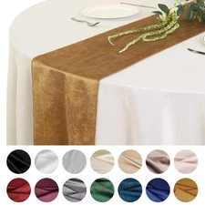 5 pcs 12"x107" Premium Velvet Table Runners Wedding Linens Decorations Supplies