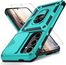 Samsung Galaxy A16 5G Case with Camera Lens Cover, 10 FT Drop Protection, Ice Gr