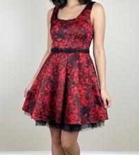 PRINCESS VERA WANG LADIES RED and BLACK DRESS SIZE 13