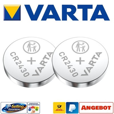 2 Stück Varta CR2430 CR 2430 3 V Lithium Industrieware Bulk