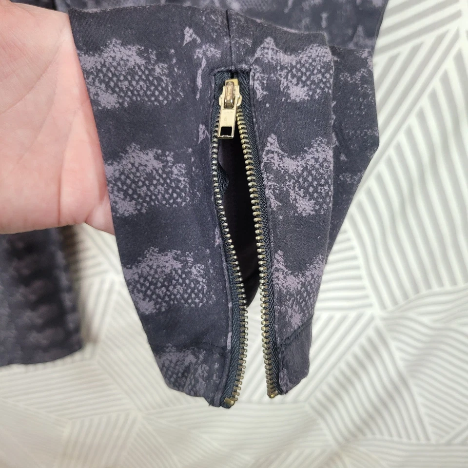 Lane Bryant Pull On Leggings Talla 2X 18/20 Tiro Alto Estampado Serpiente Cremallera Pantalones al Tobillo Foto 4 de 4