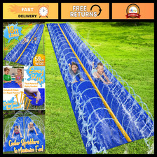 18ft Slip Splash Water Slide for Kids - Backyard Summer Fun, Outdoor Water Toys,