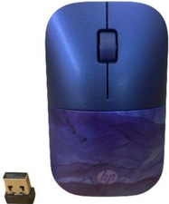 HP Z3700 Slim Wireless Computer Mouse with USB Dongle Blue