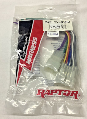 Toyota 1987-UP Raptor Factory Radio harness RAP-TY-8100