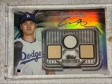 Shohei Ohtani Auto Relic 2024 Topps Sterling Blue /10 Dodgers MLB Baseball Card