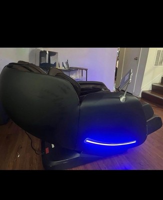 Real Relax Electric Zero Gravity Heated Massage Chair Brown Faux Leather
