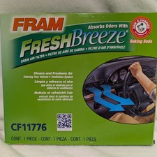Fram Fresh Breeze Cabin Air Filter CF11776 Arm & Hammer Baking Soda Odor Absorb