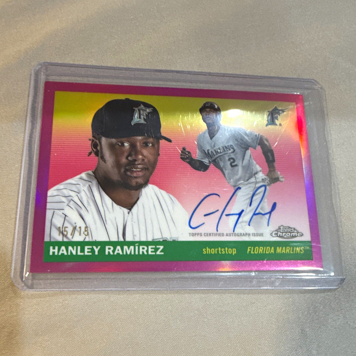 Topps Chrome Hanley Ramirez Florida Marlins Auto Autographs Parallel /149