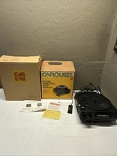 Kodak Carousel 750H Slide Projector, Remote, Manual, & Original Boxes Works