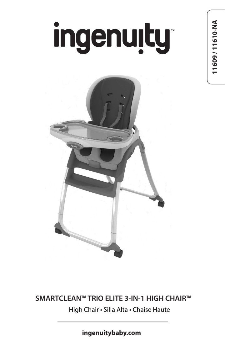 Ingenuity Smartclean Trio Elite High Chair Replacement Part  Footrest Piece 