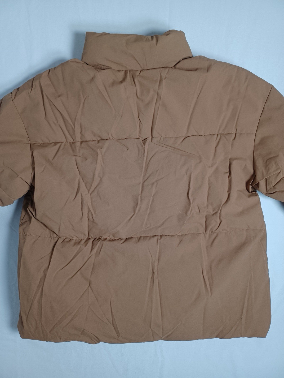 Camel Crown Women’s Winter Full Zip Puffer Jacket size Large, Coffee Color