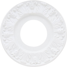 7702700 Victorian Ceiling Medallion 10-Inch Dia, White Finish, 1-Pack