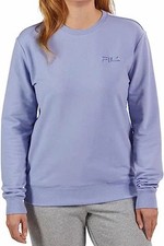 Fila Women's Midweight French Terry Crewneck Sweatshirt in Purple Impression