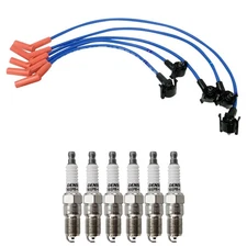 NGK Wire Set & Denso 6 Standard Spark Plugs Kit for Aerostar Explorer Ranger V6