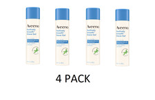 4 PACK Aveeno Positively Smooth Moisturizing Shaving Cream, Shave Gel with Aloe