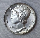 1940 P Silver Mercury Dime UNC FB