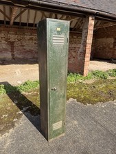 Vintage Industrial Factory Cabinet Single Door Retro Green Mid Century Locker