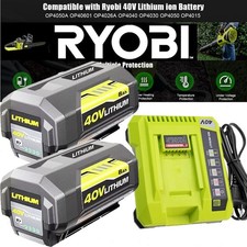 1-2Pack 8000mAh OP4026 Replacement for Ryobi 40V Lithium Battery / Charger Combo