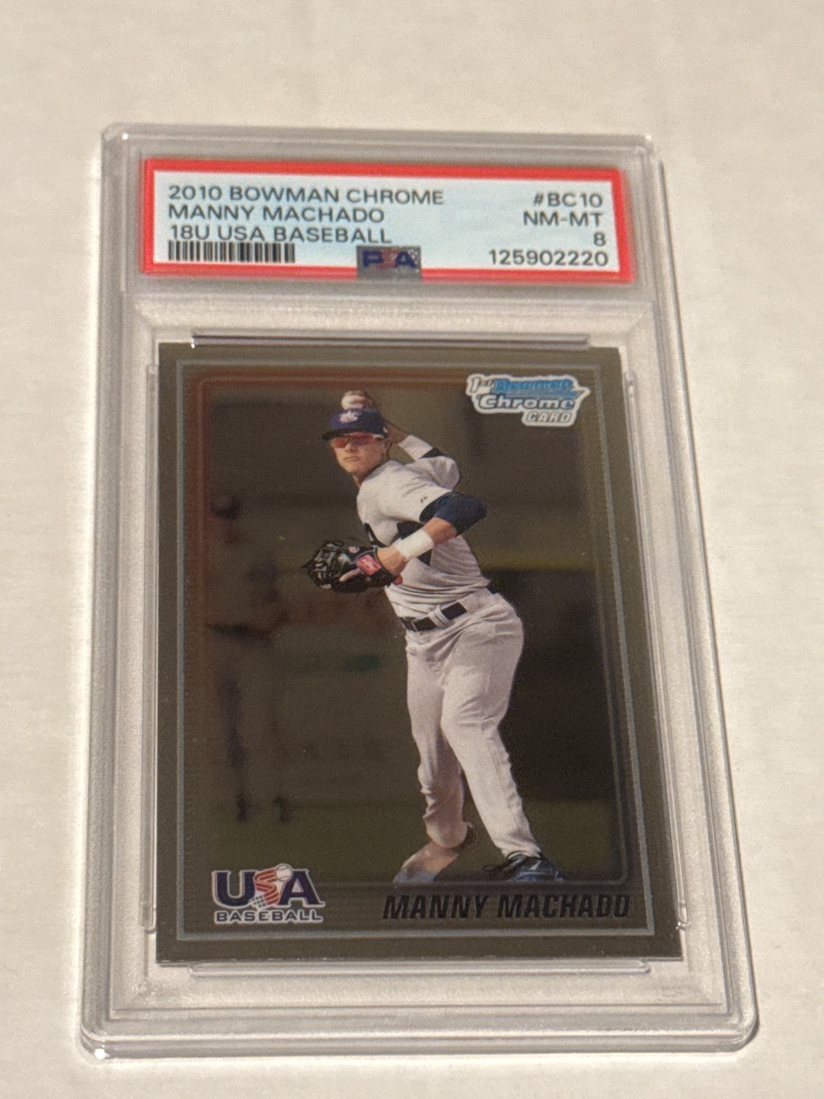 2010 Bowman Chrome - 18u USA Team Manny Machado #USA18-BC10 (RC)