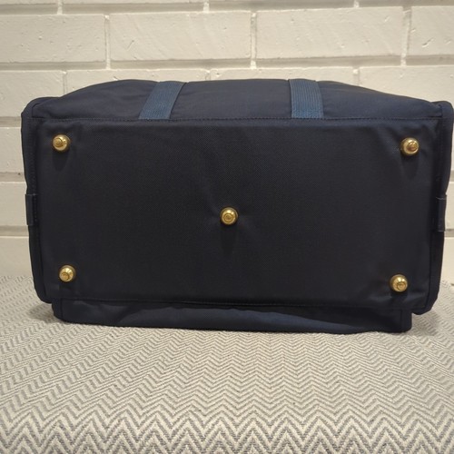 TUMI Duffle Bag w/ Strap & Lock - Navy Blue w/ Gold Style 250N Vintage HTF Rare - Picture 7 of 15